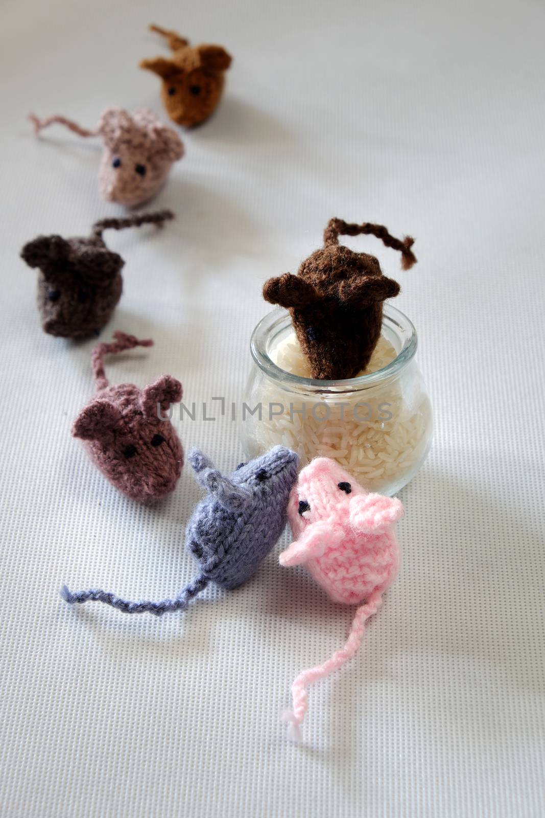 mice handmade product, knitted rats by xuanhuongho