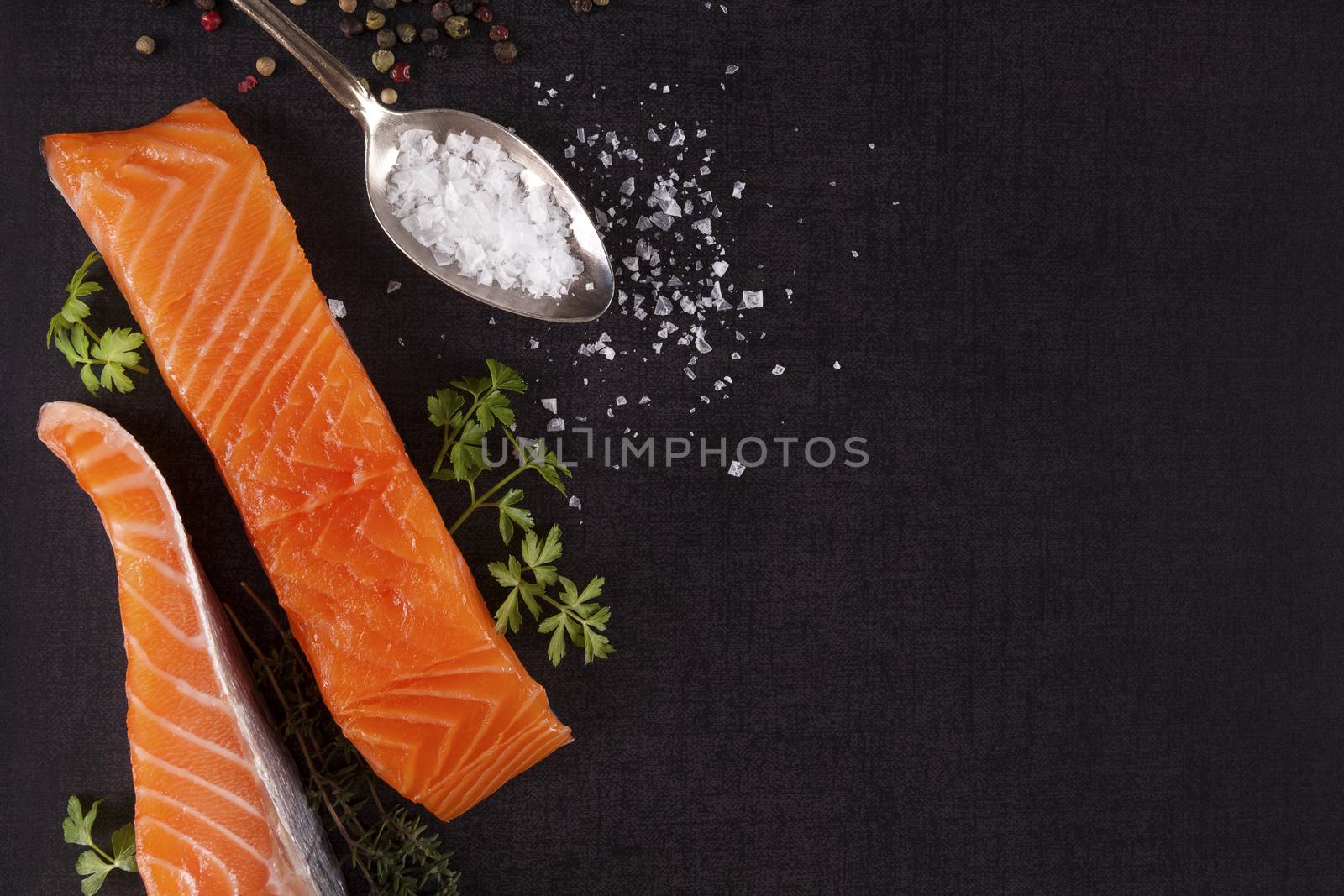 Luxurious salmon background. by eskymaks