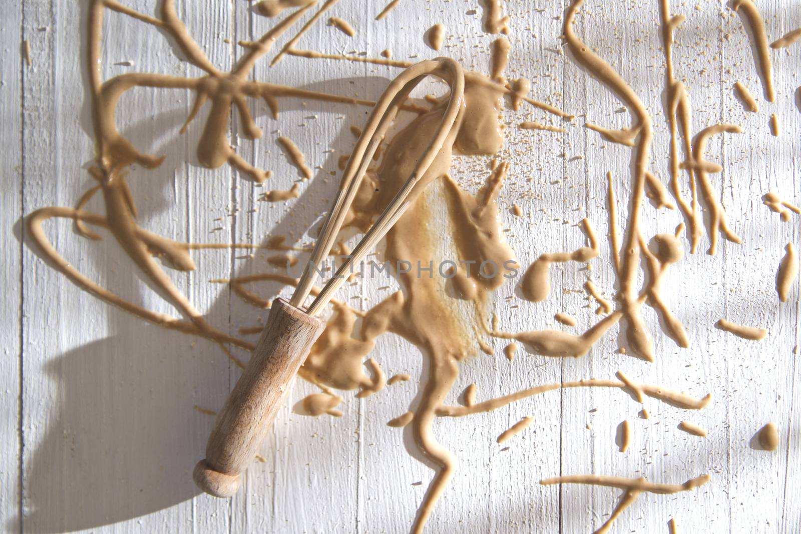 Splash of cream made from chestnut flour