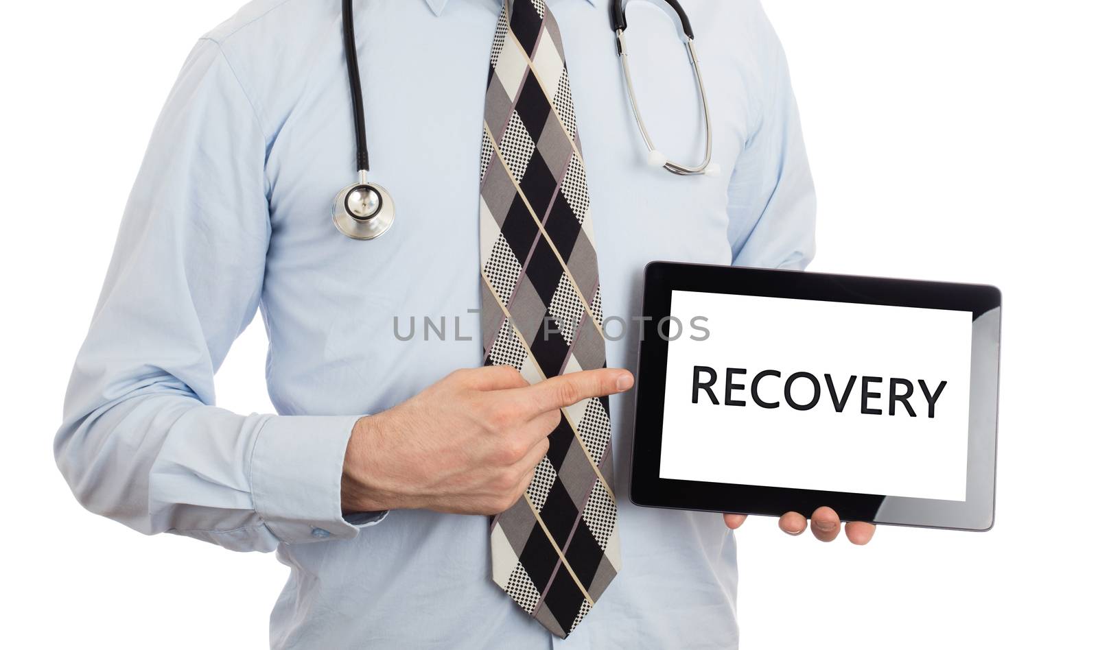 Doctor holding tablet - Recovery by michaklootwijk