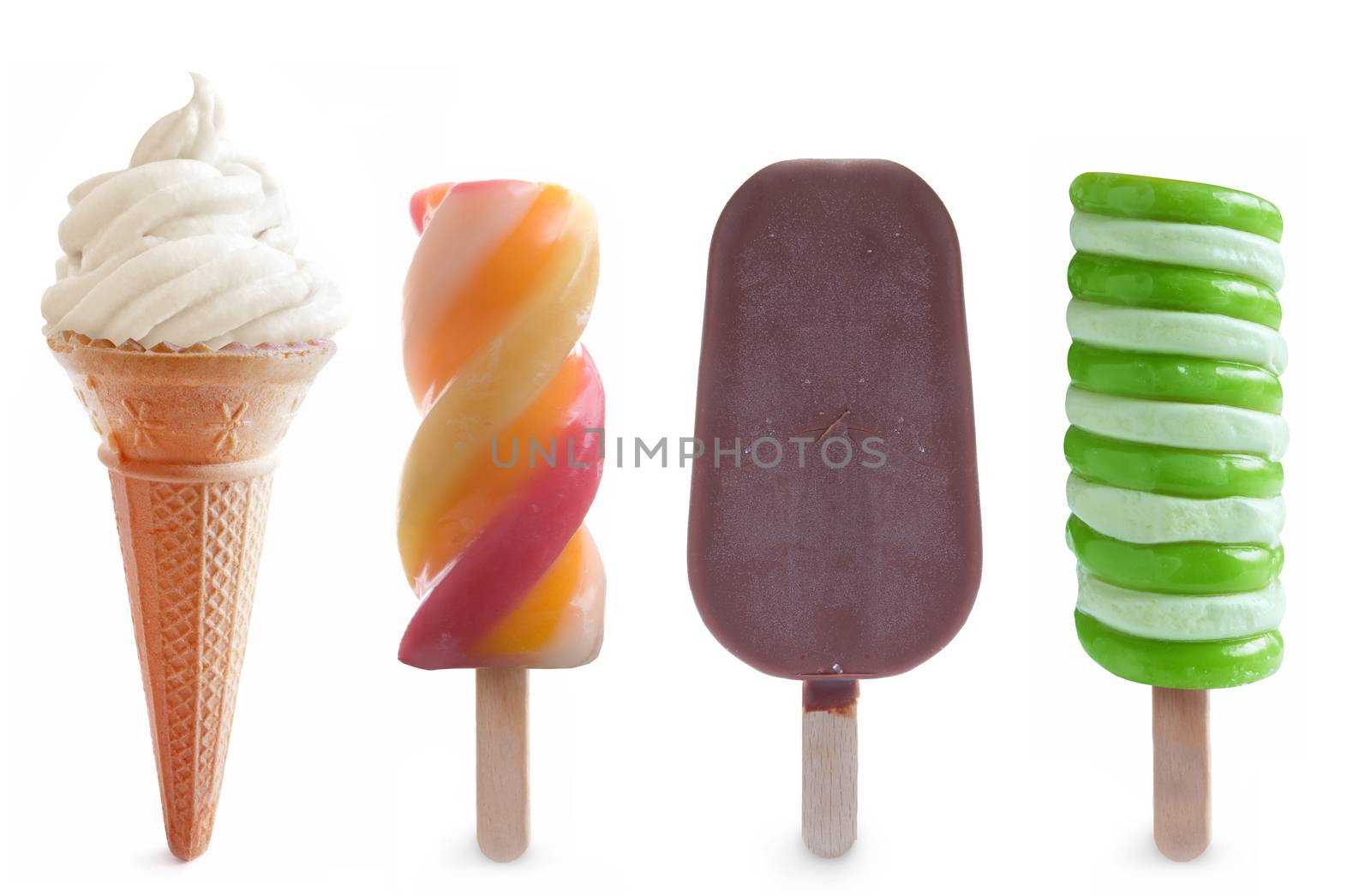 Ice cream and frozen lollies set  by unikpix