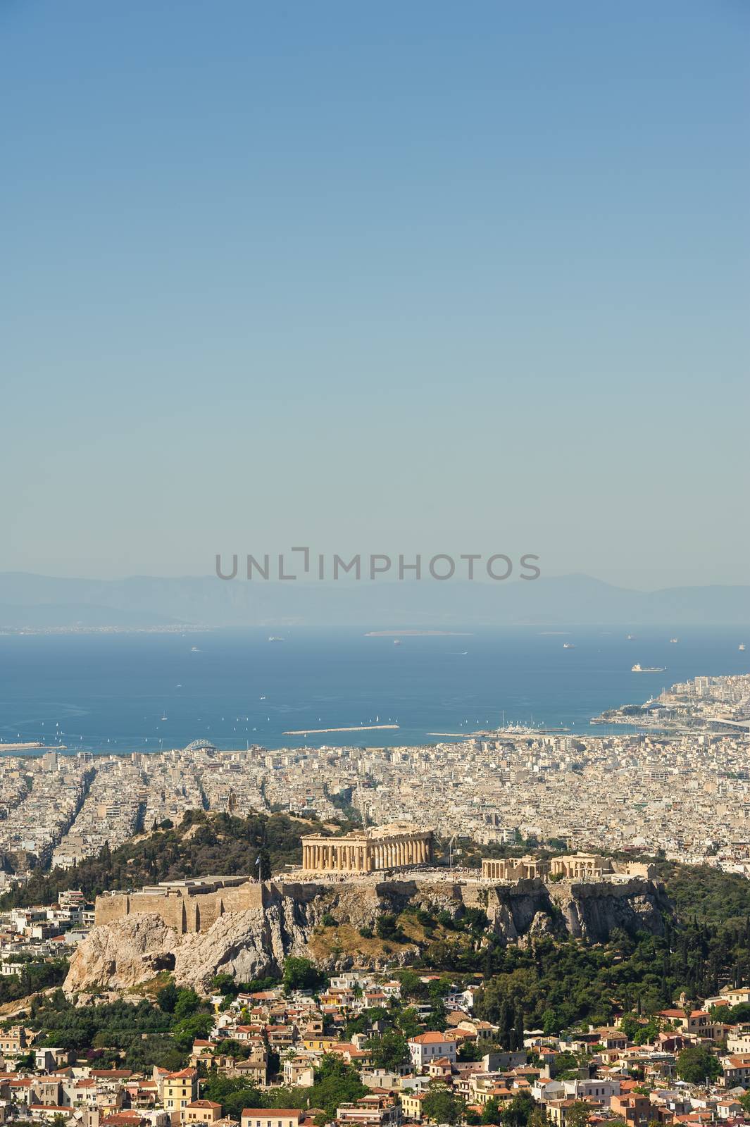 Cityscape of modern Athens, Greece by starush