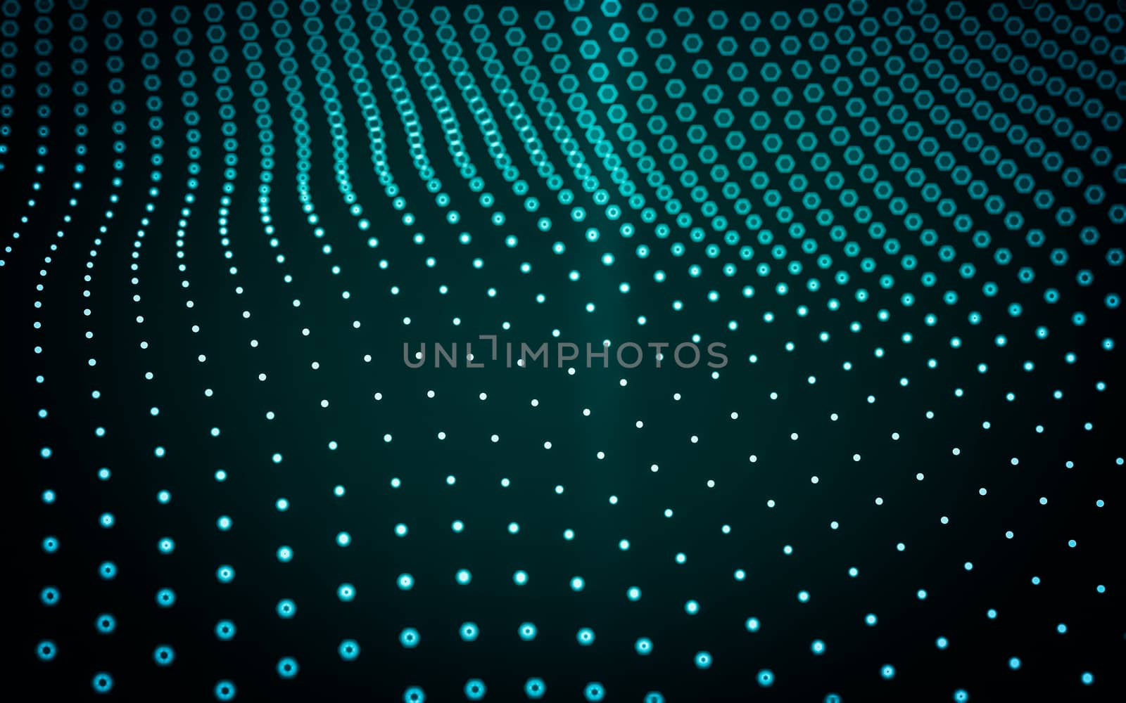 Abstract polygonal space low poly dark background, 3d rendering by teerawit