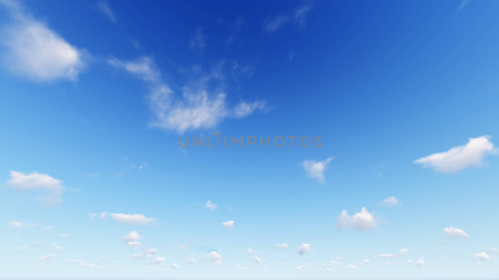 Cloudy blue sky abstract background, blue sky background with tiny clouds, 3d rendering

