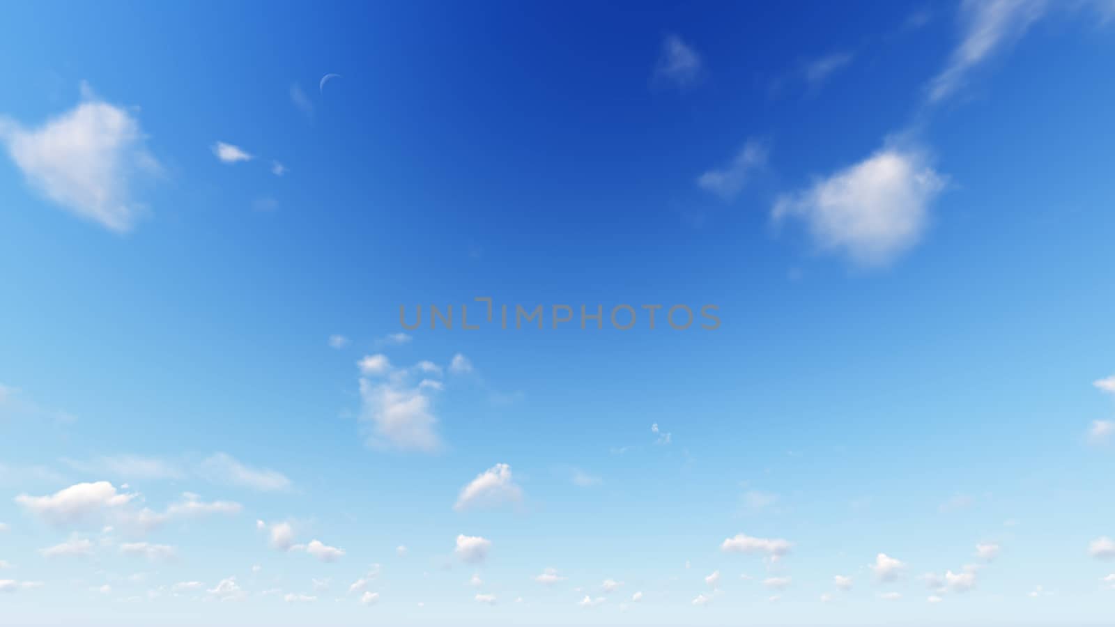 Cloudy blue sky abstract background, blue sky background with tiny clouds, 3d rendering

