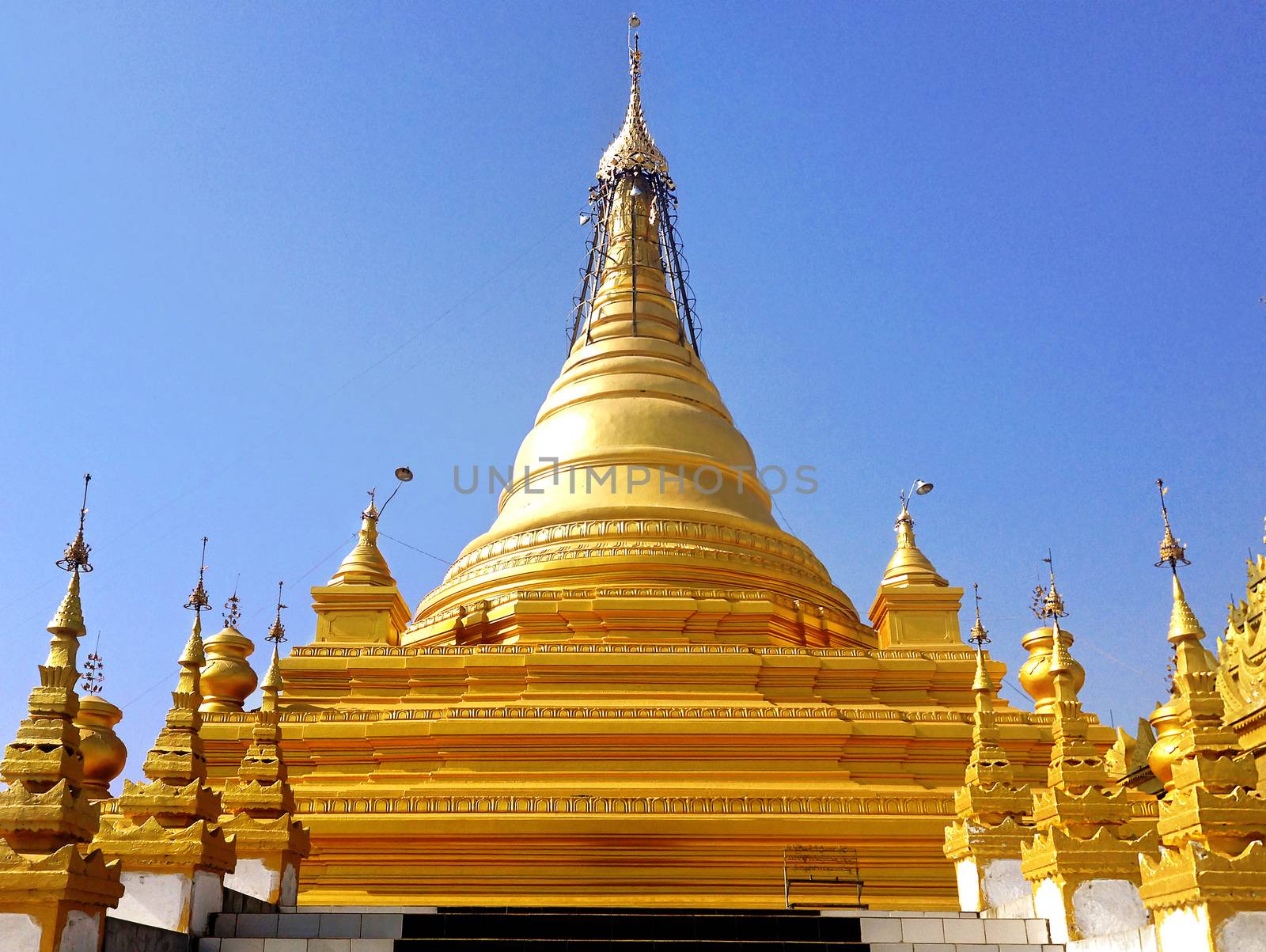 Kuthodaw Pagoda in Mandalay, Myanmar