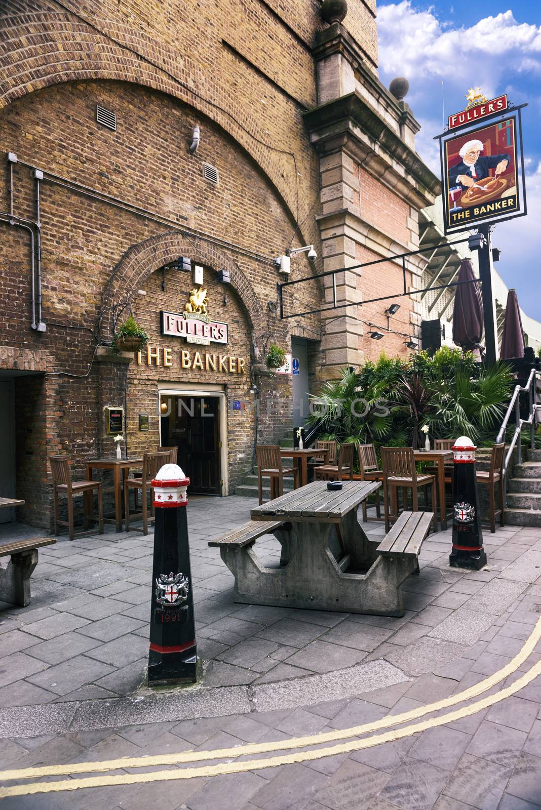 LONDON, UK - APRIL 04 2015: amous Cousin Ln, London pub in London City UK