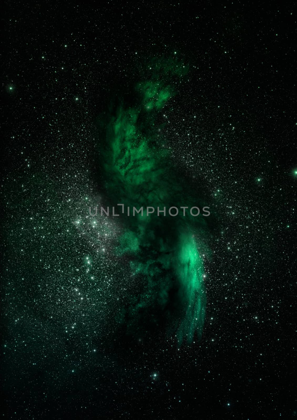 Far being shone nebula and star field against space. "Elements of this image furnished by NASA".