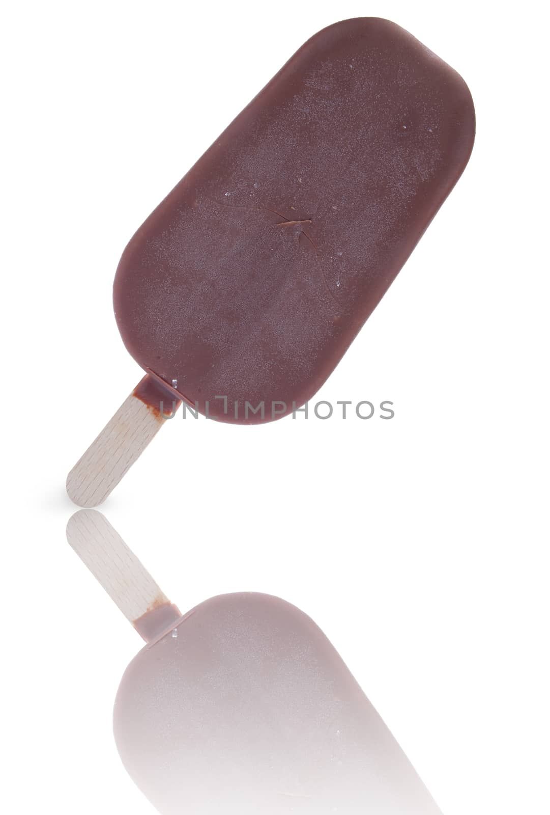 Chocolate ice cream lolly by unikpix