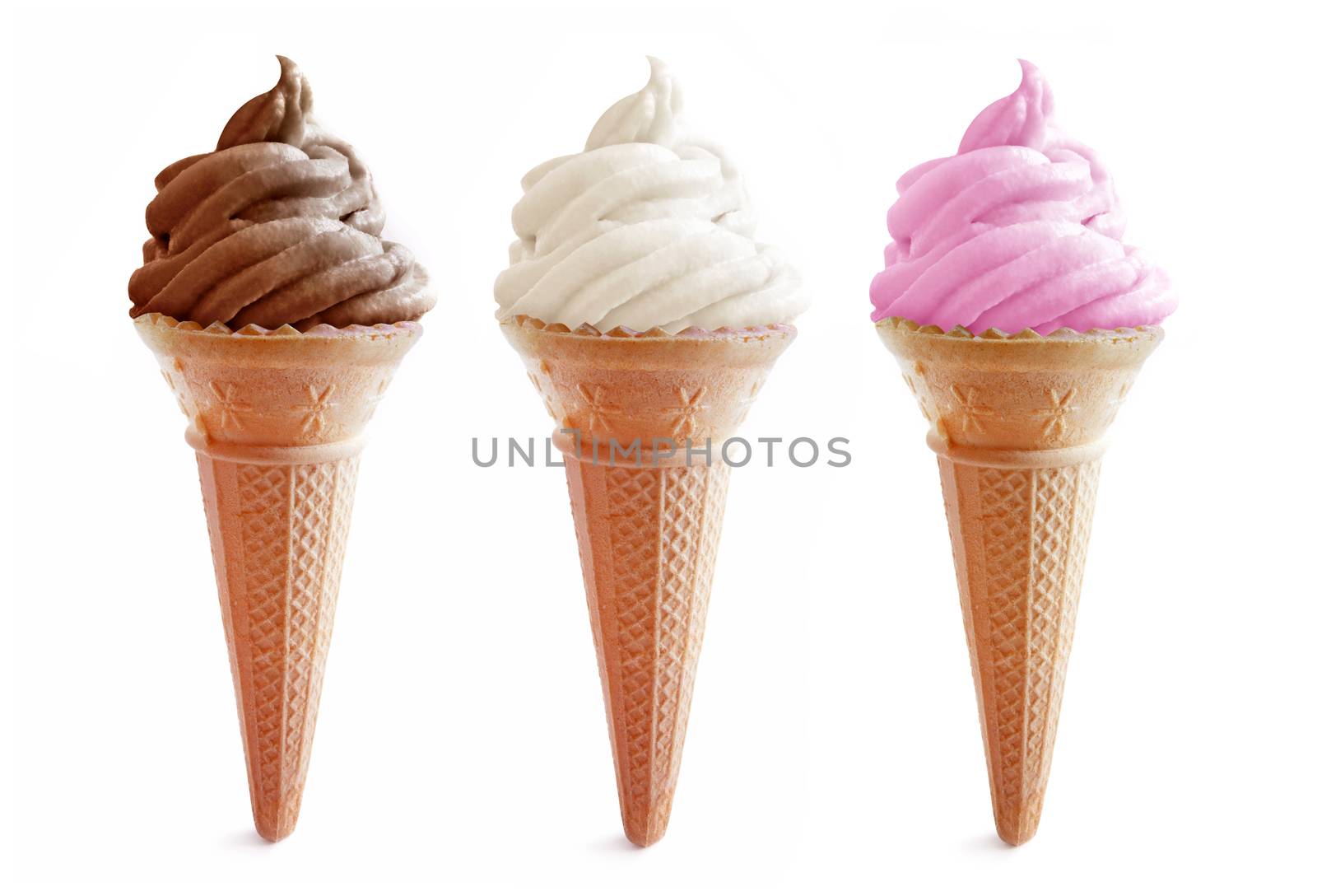 Ice cream cones by unikpix