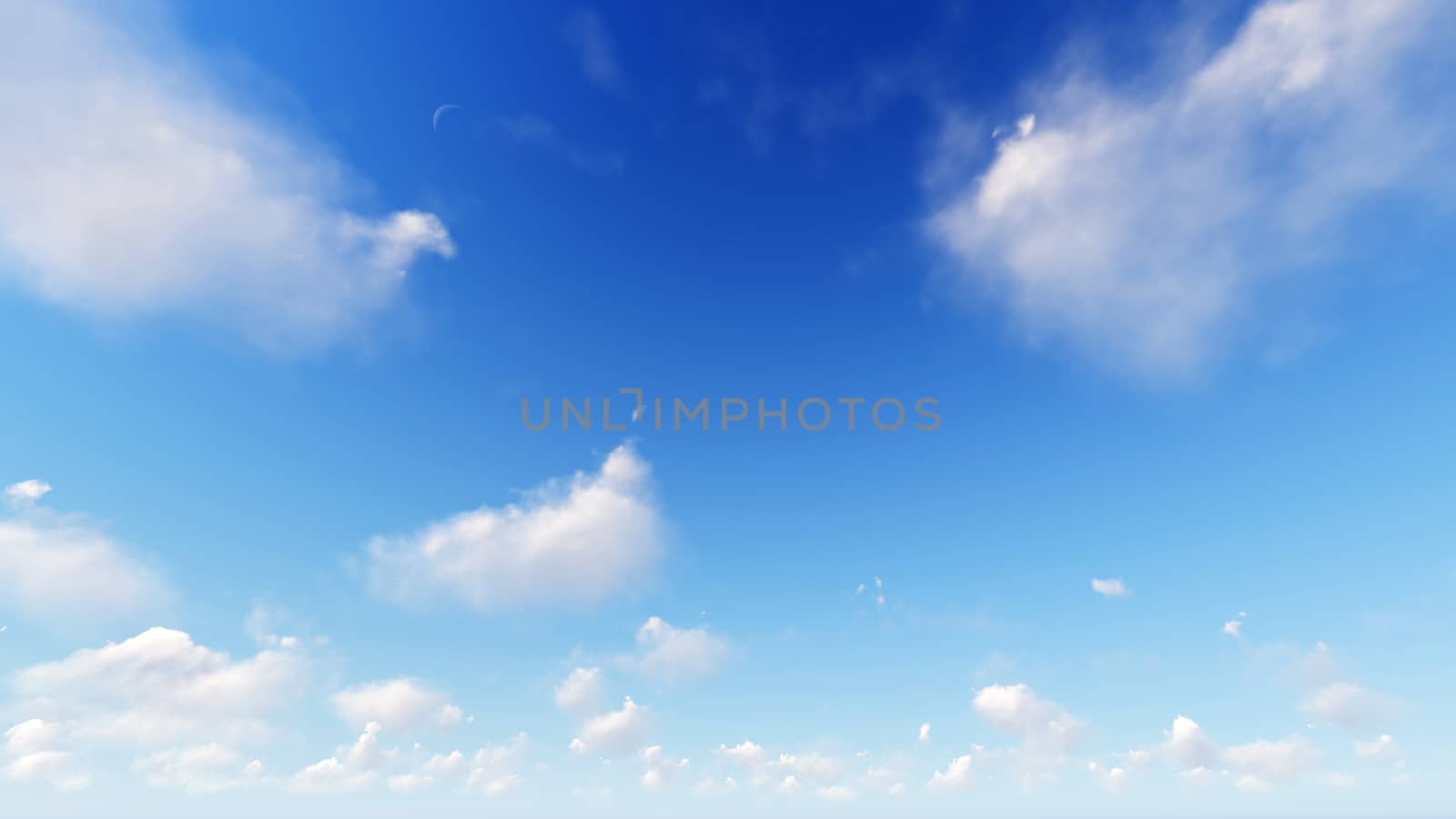 Cloudy blue sky abstract background, blue sky background with tiny clouds, 3d rendering

