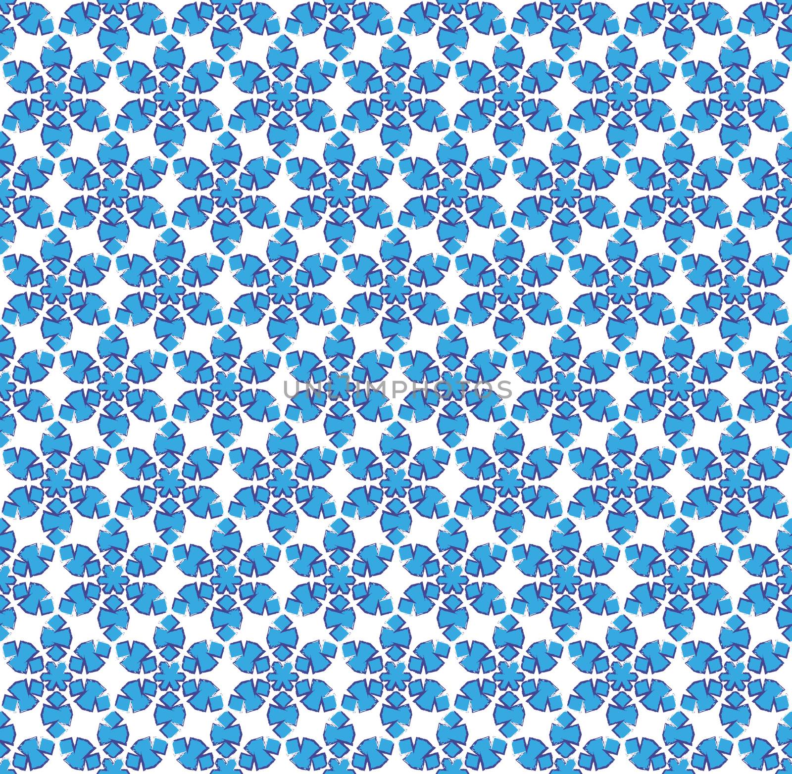 background or textile abstract blue snowflake pattern