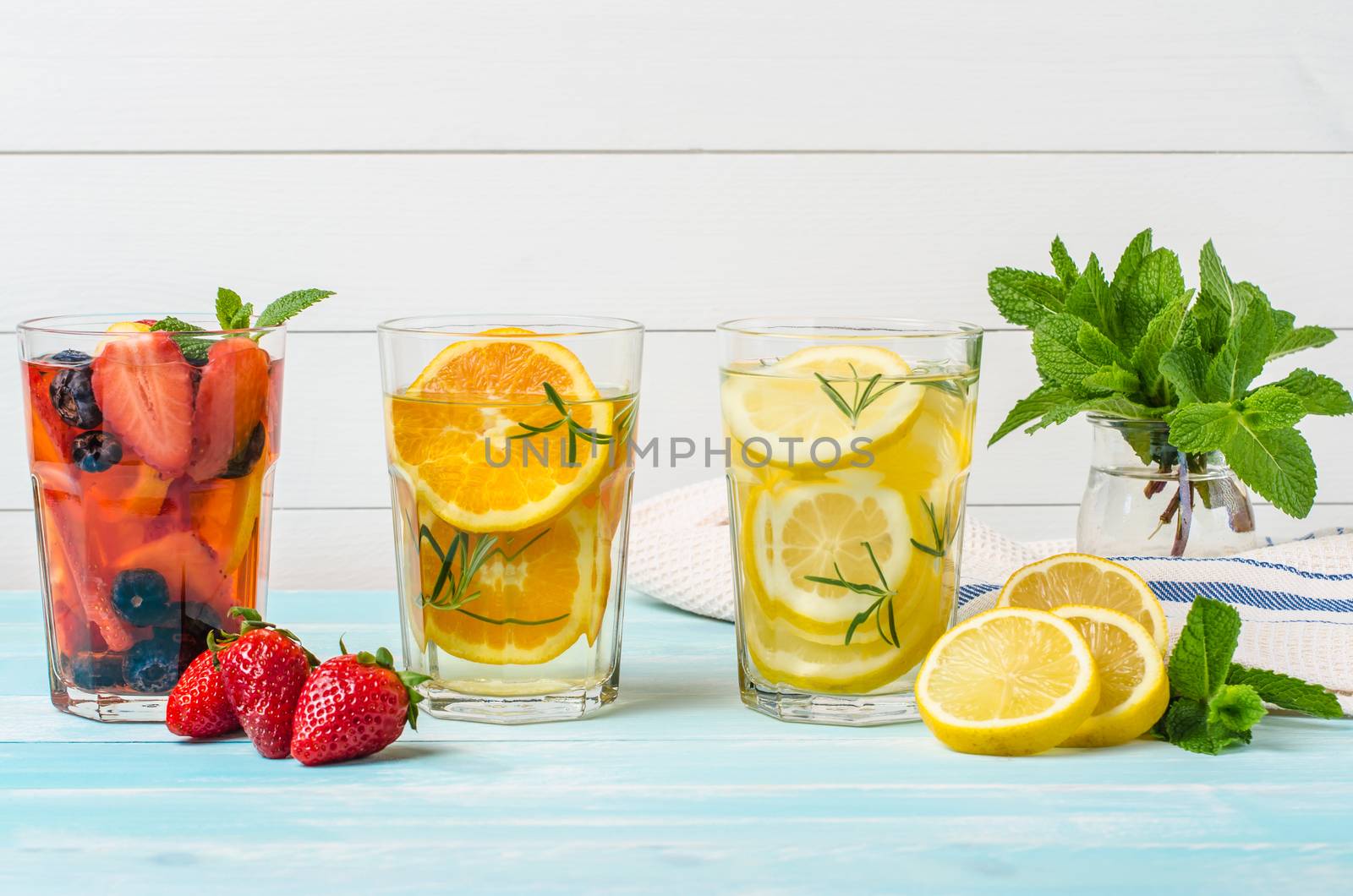 Detox fruit infused flavored water.  by AnaMarques