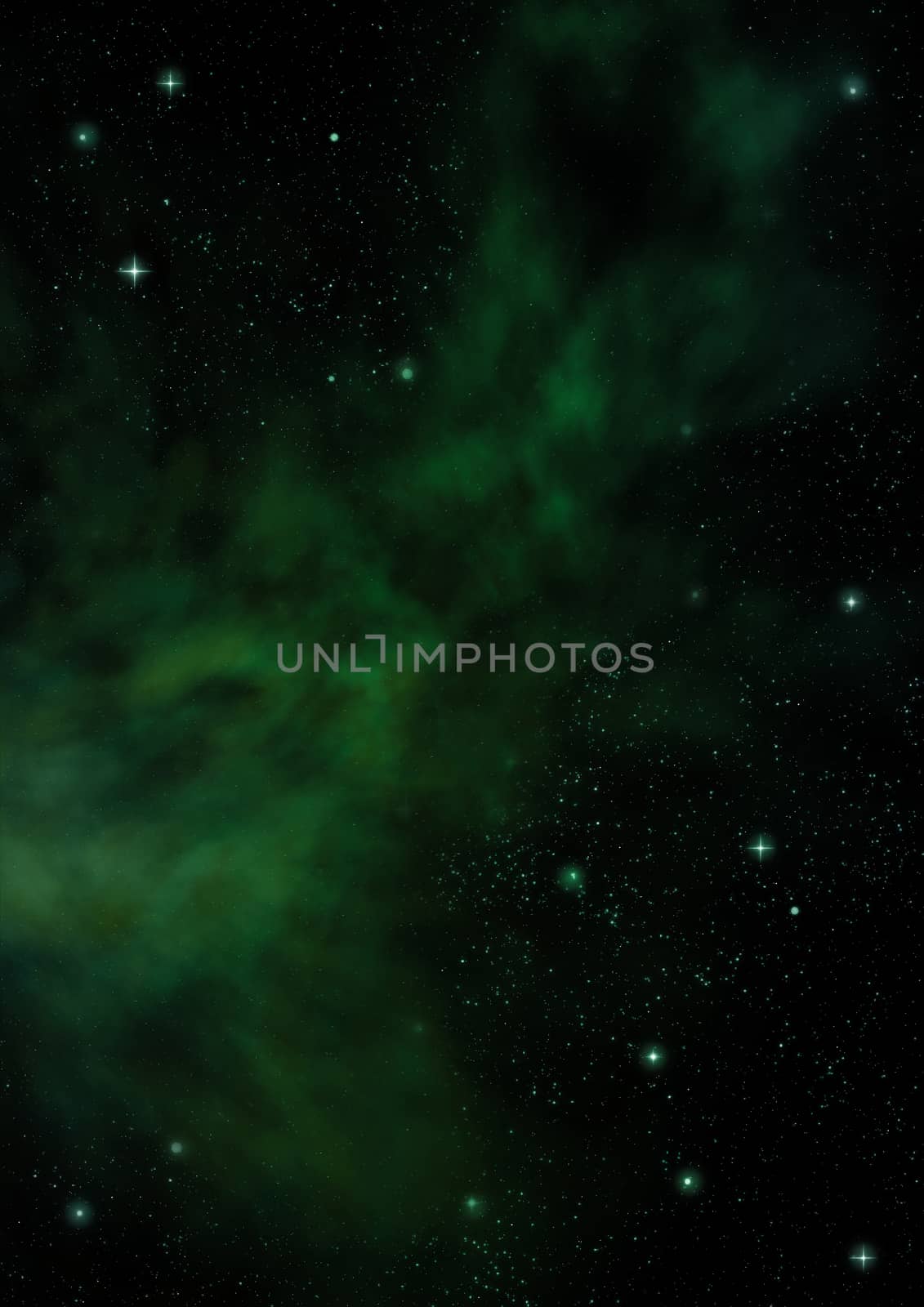 Far being shone nebula and star field against space. "Elements of this image furnished by NASA".