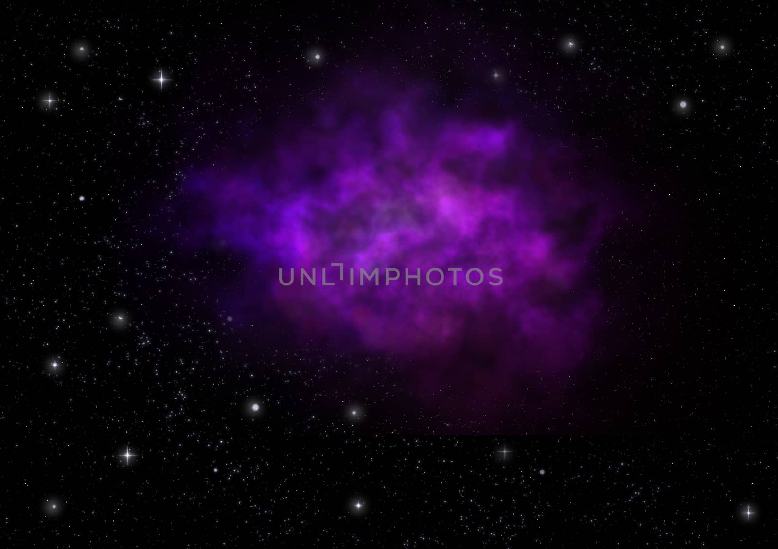 Far being shone nebula and star field against space. "Elements of this image furnished by NASA".