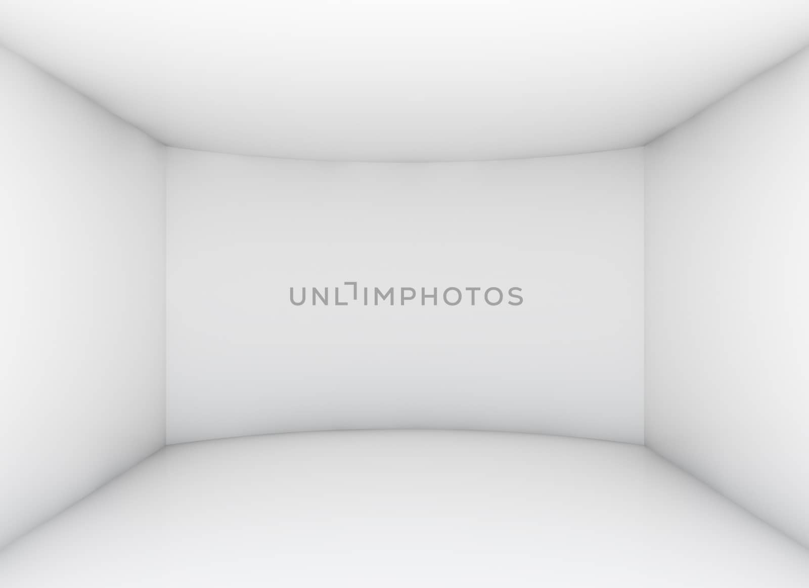 Empty clean room for exhibition product. Business or web template. 3d rendering