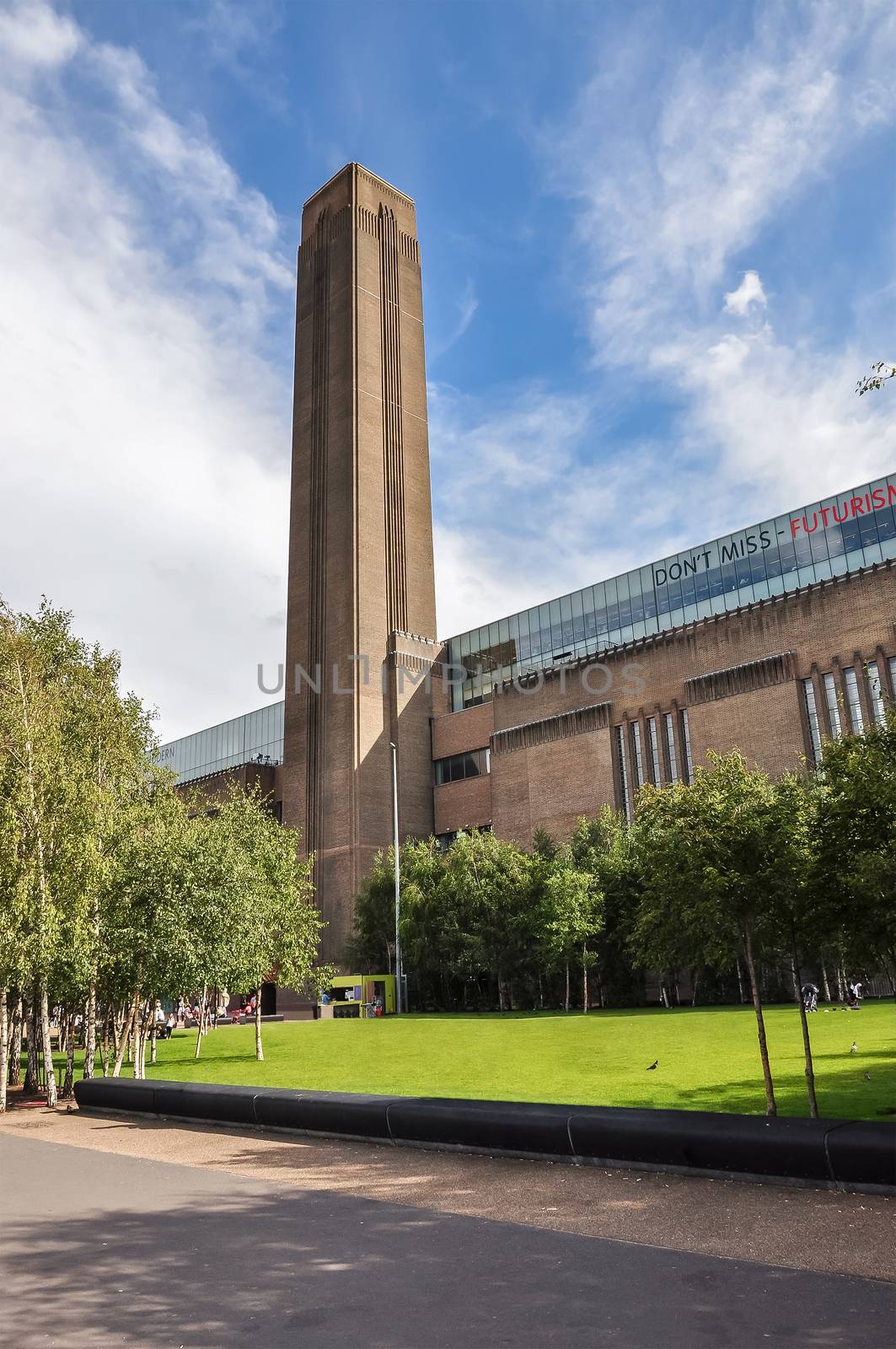 Tate Modern art gallery in the disused power station  building in London