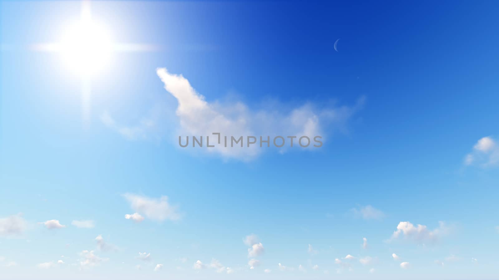 Cloudy blue sky abstract background, blue sky background with ti by teerawit
