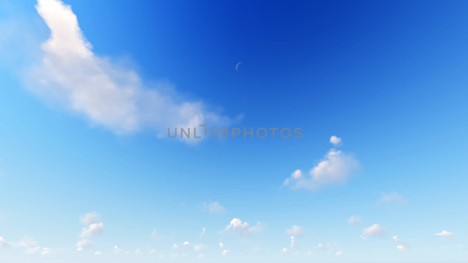 Cloudy blue sky abstract background, blue sky background with tiny clouds, 3d rendering

