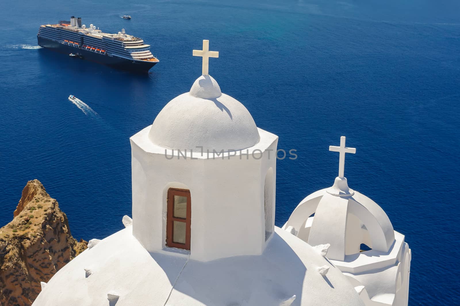 Church in Fira, Santorini by starush