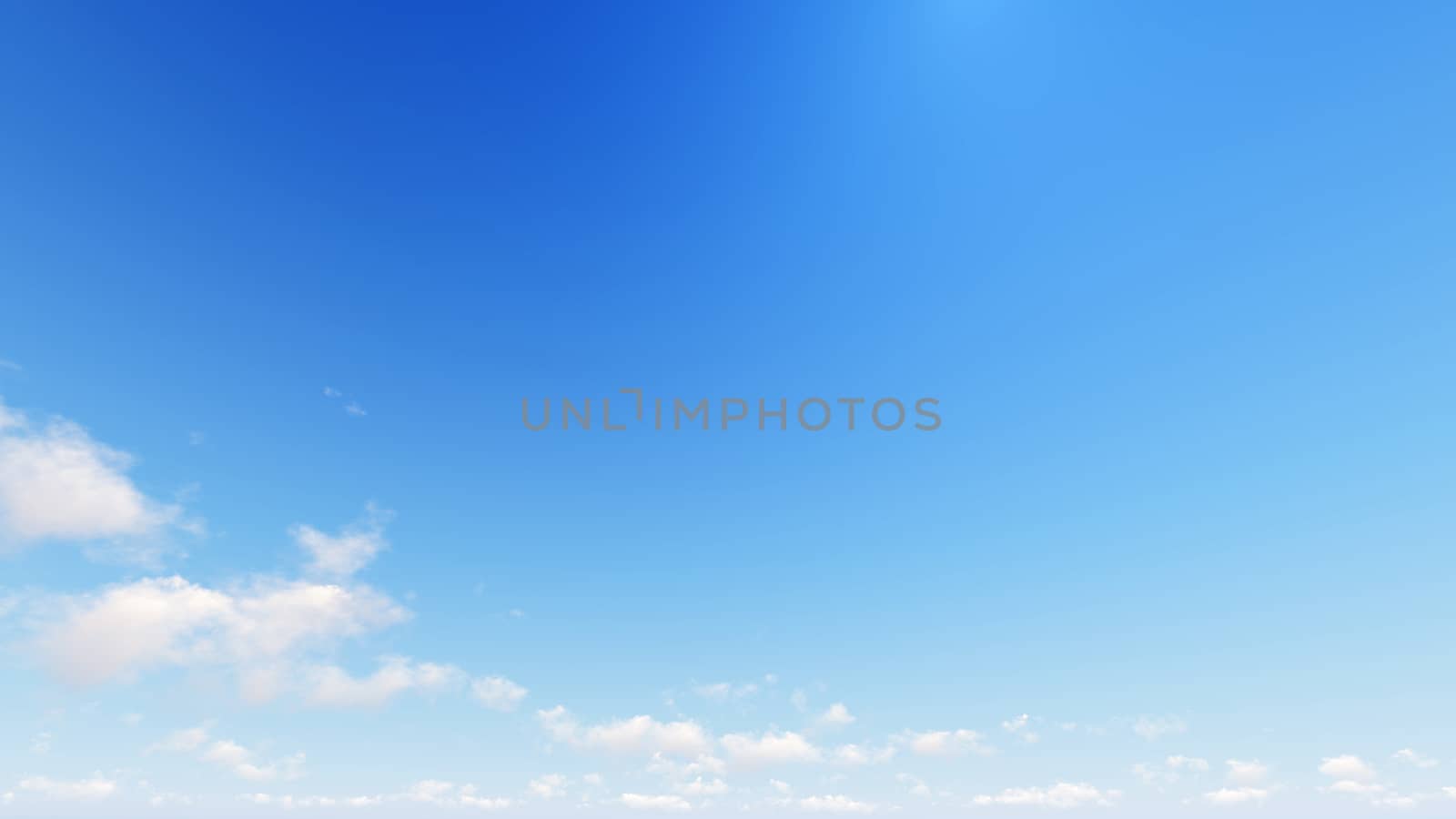 Cloudy blue sky abstract background, blue sky background with tiny clouds, 3d rendering

