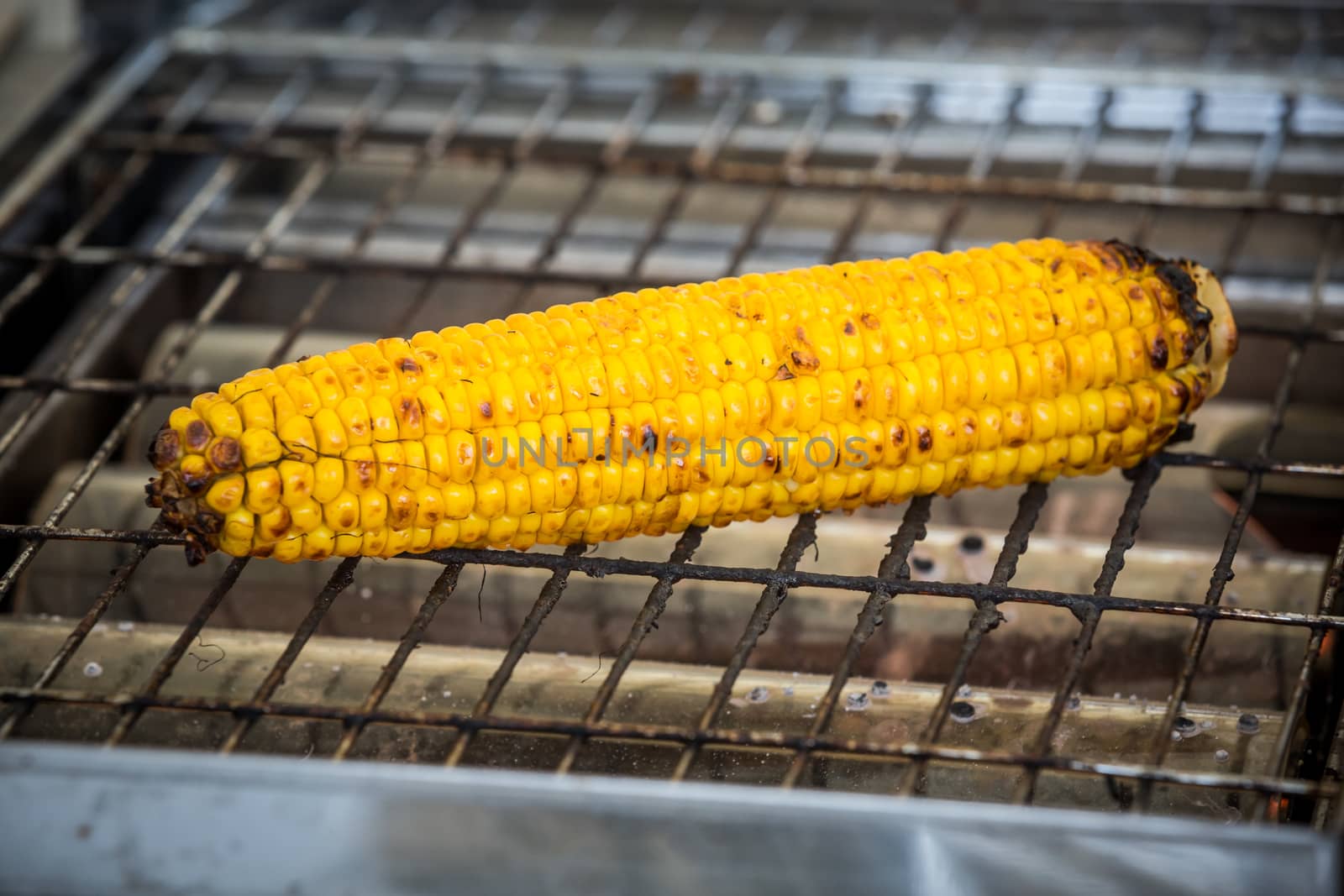 a cooked sweet corn is ready to eat by darkkong