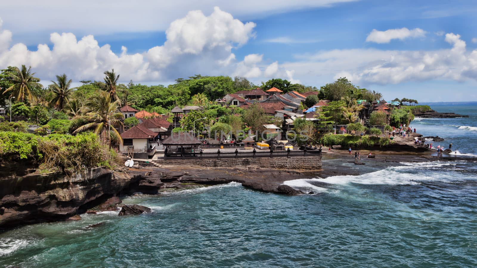 Tanah Lot Temple on Sea in Bali Island Indonesia