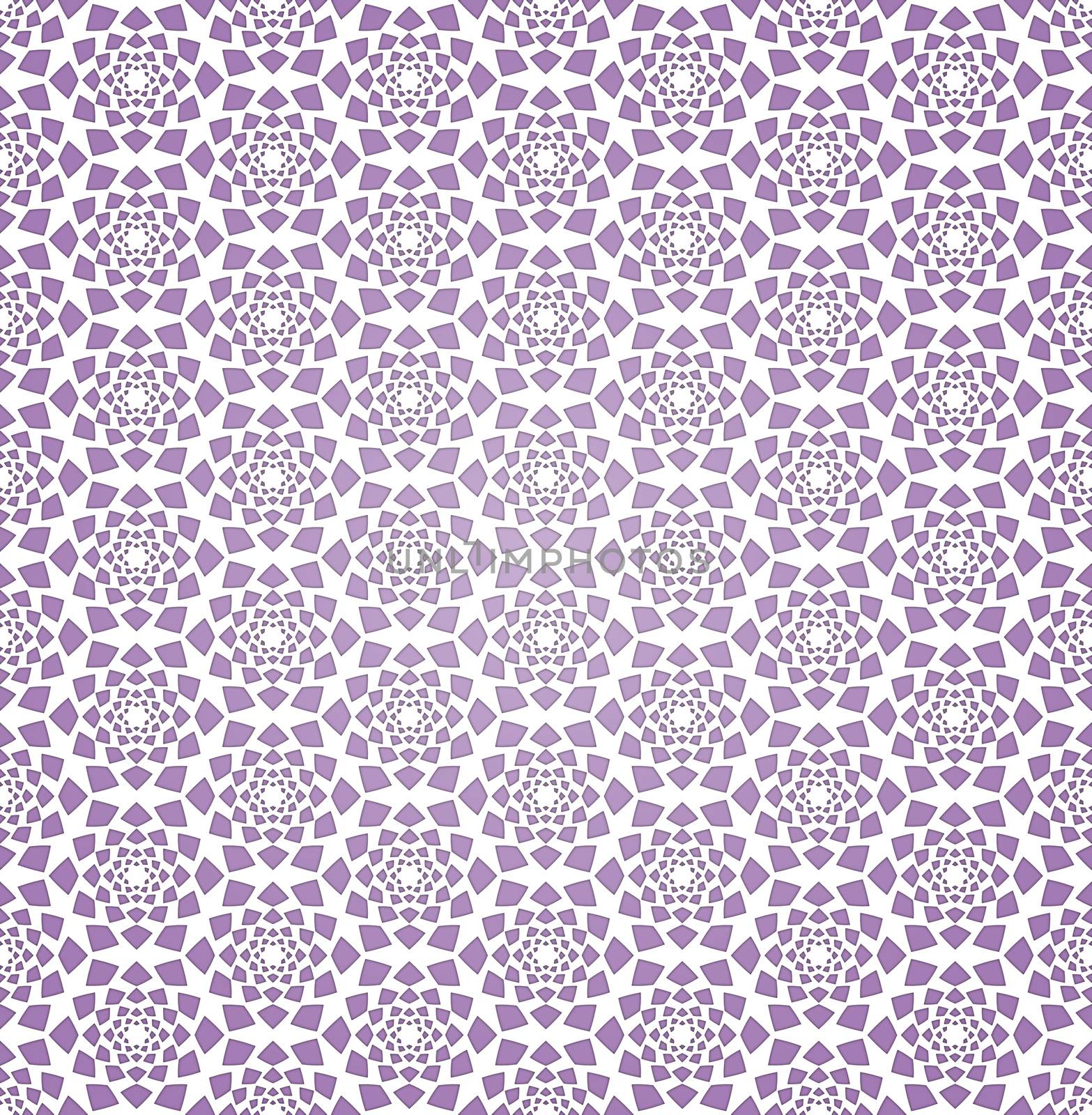 violet star mosaic textile pattern by Ahojdoma