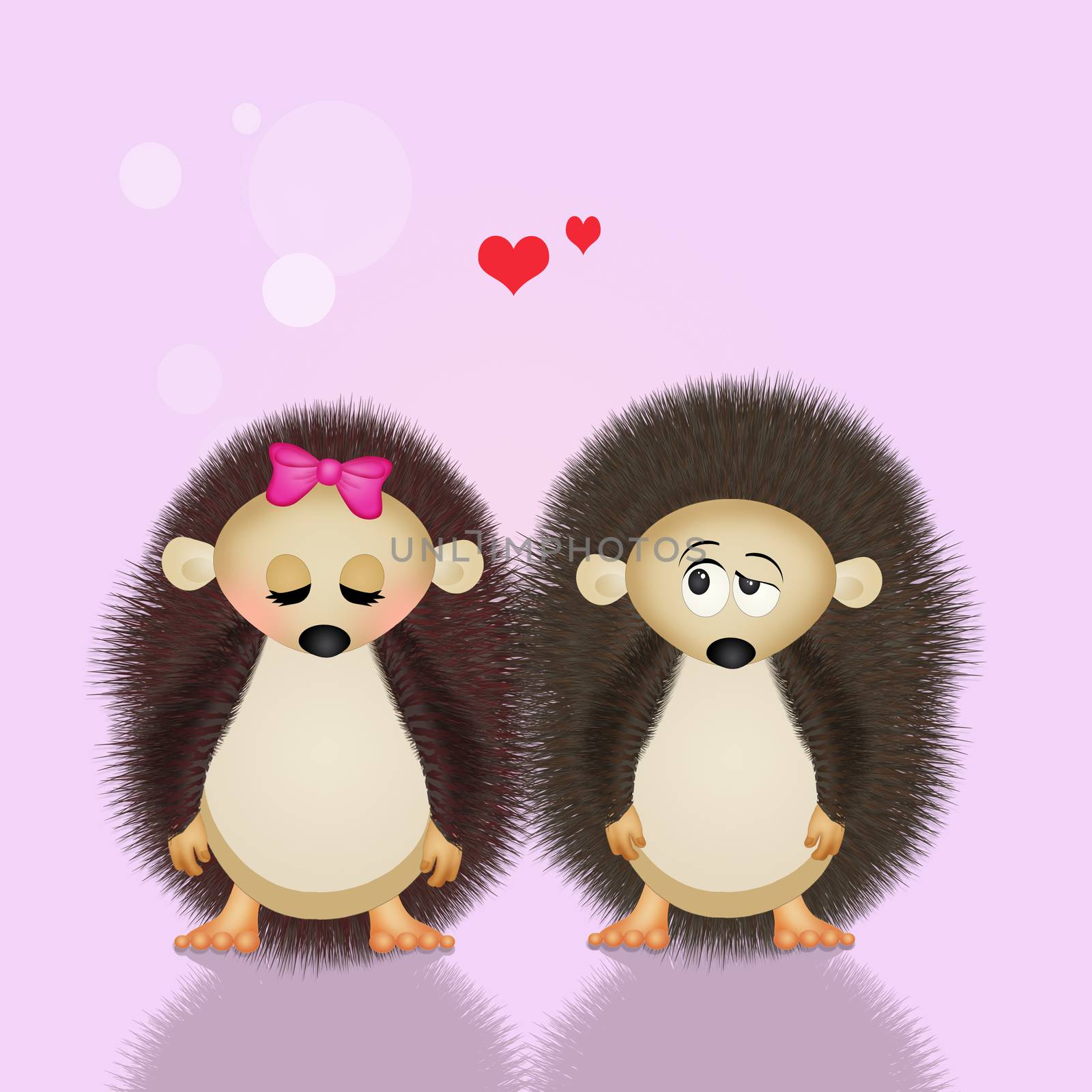 Hedgehogs in love by adrenalina