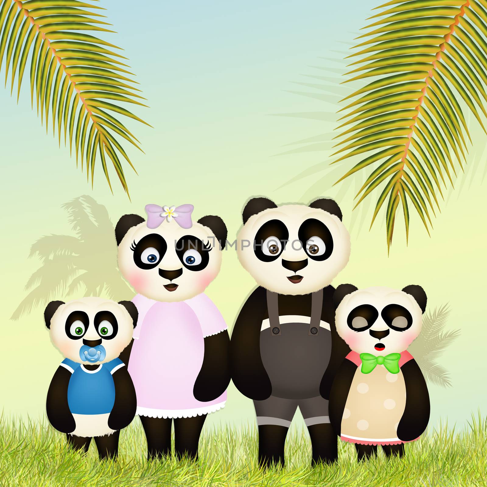 pandas in the jungle by adrenalina