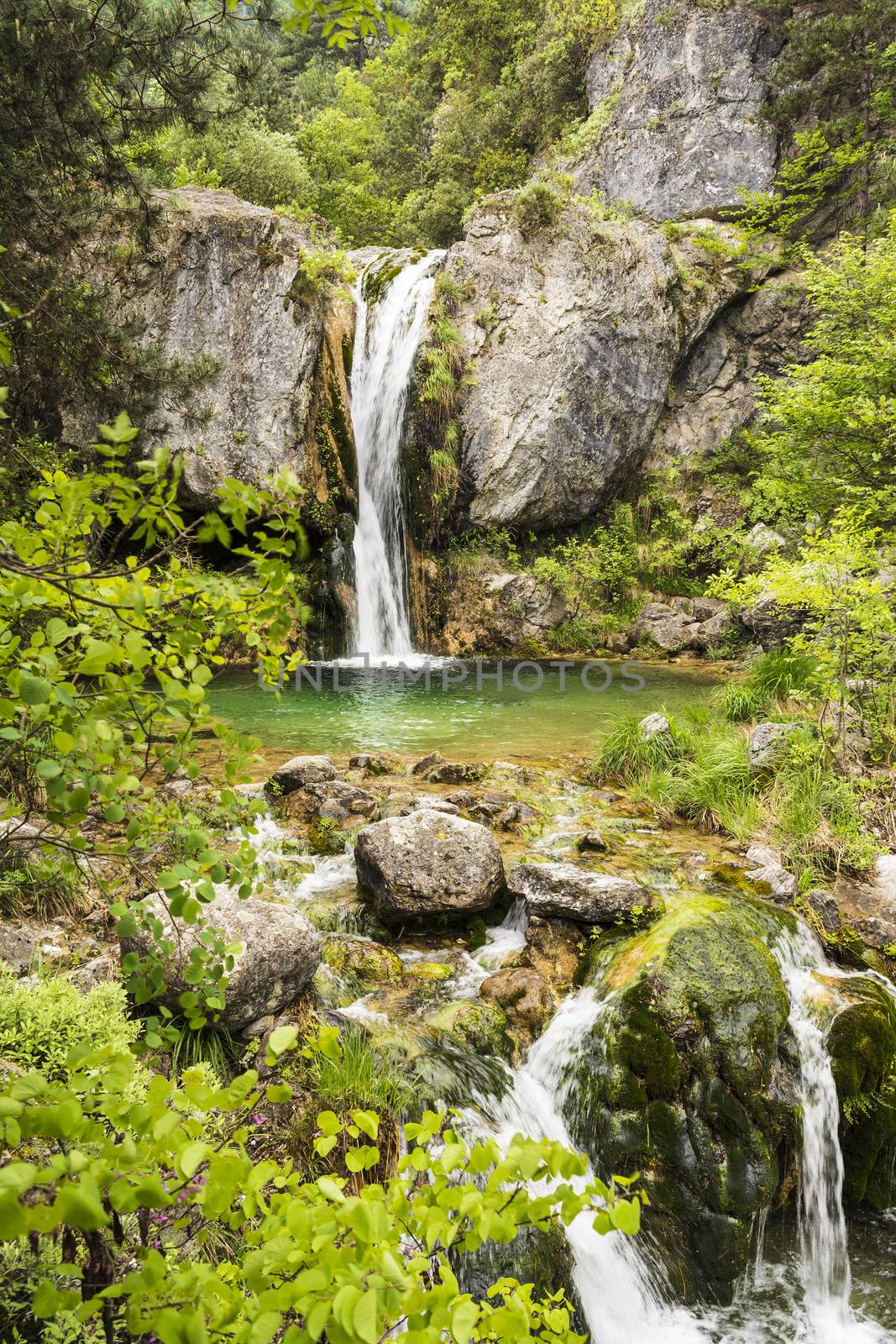 Ourlia waterfalls at Olympus mountain, Greece by ankarb