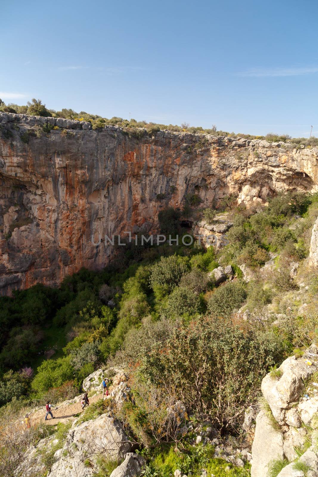 Paradise, Hell (Cennet Cehennem) cave ruins in Mersin, Turkey.