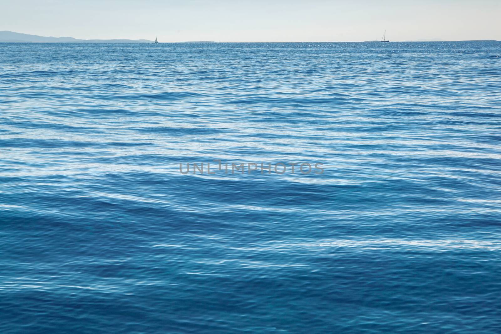 High resolution blue sea water