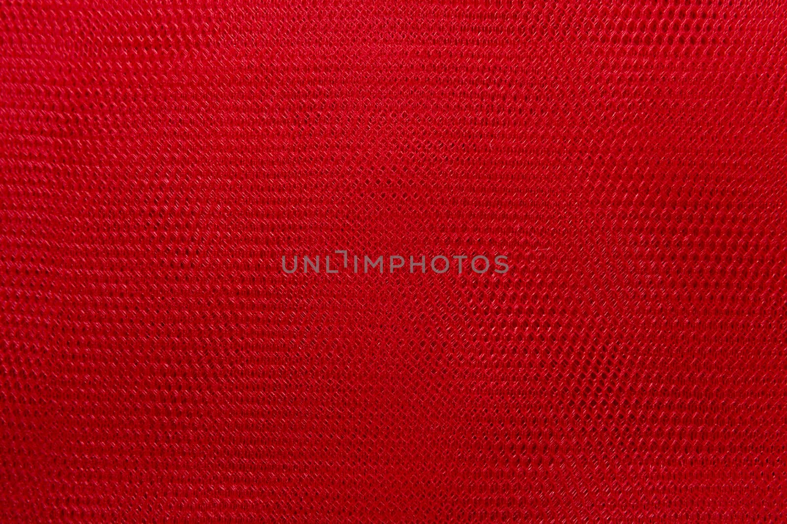 Red, translucent, fine mesh cloth, Close Up