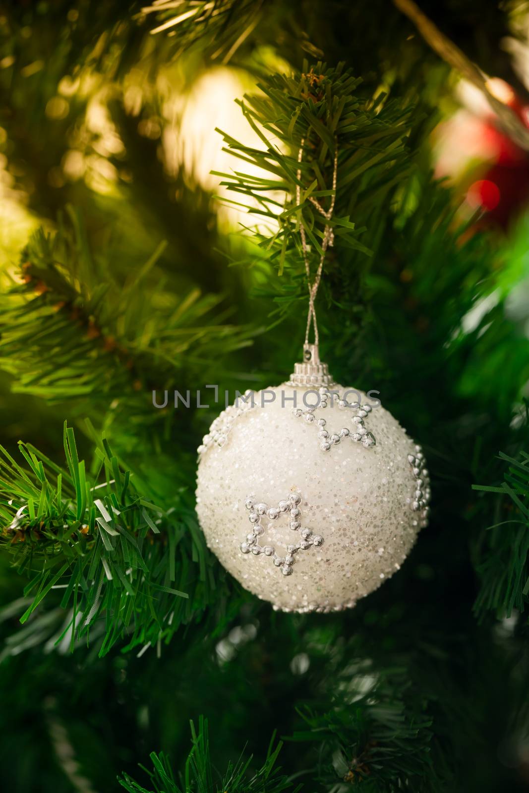 an accessory for decoration on  christmas tree