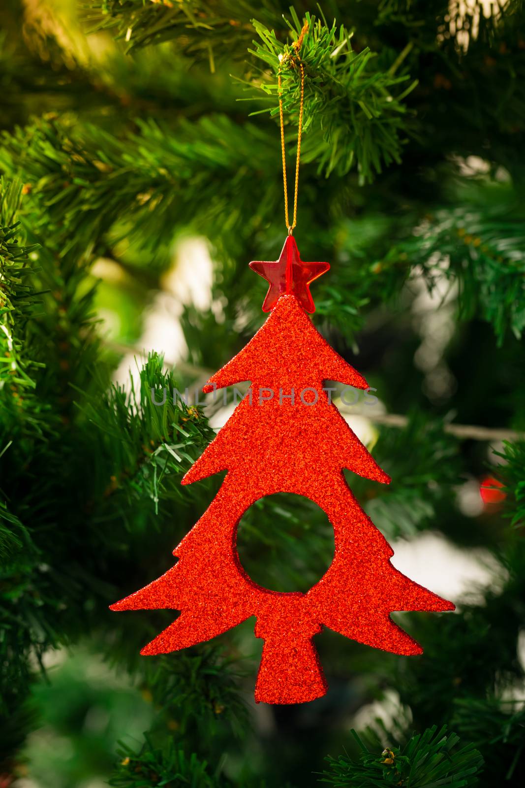 an accessory for decoration on  christmas tree