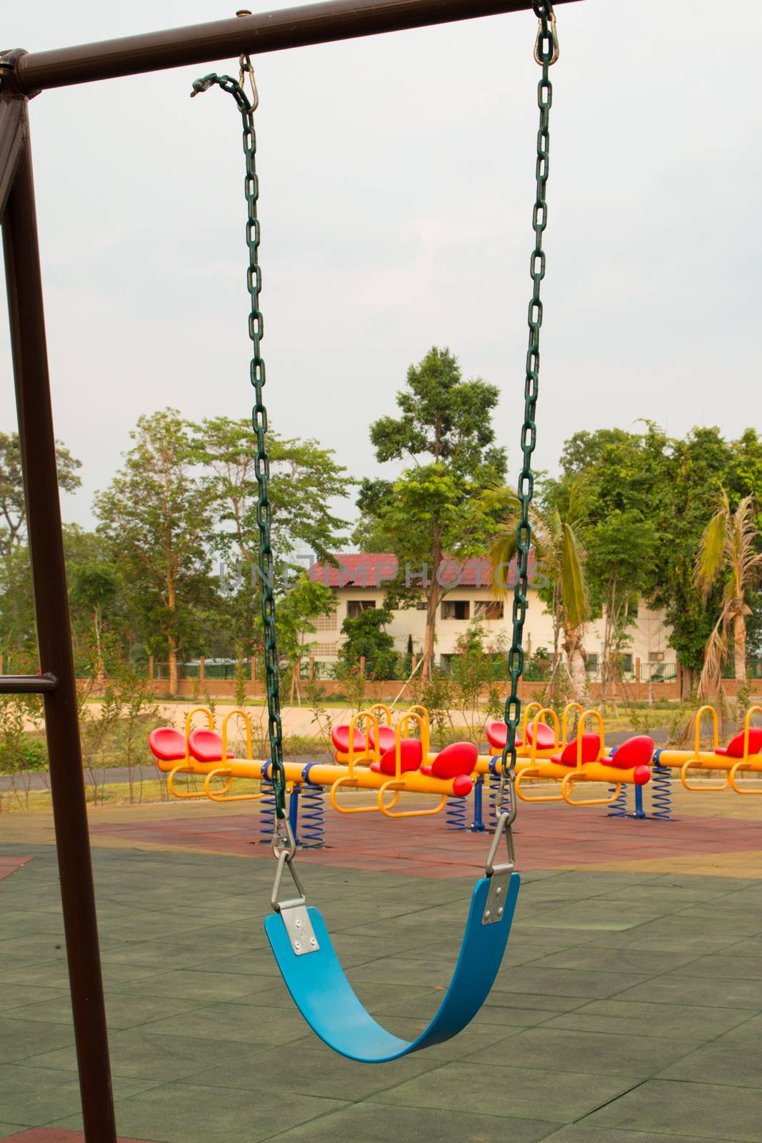 The swings in the playground