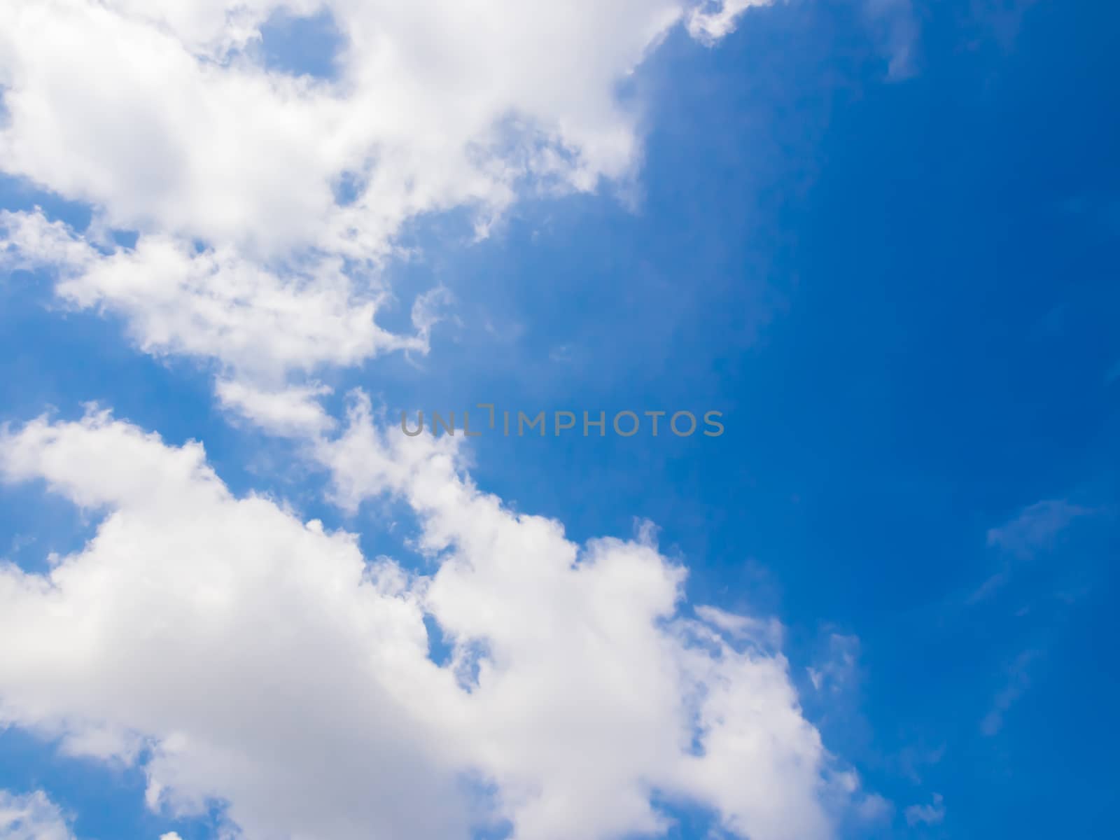 Beautiful of blue sky and group of cloud