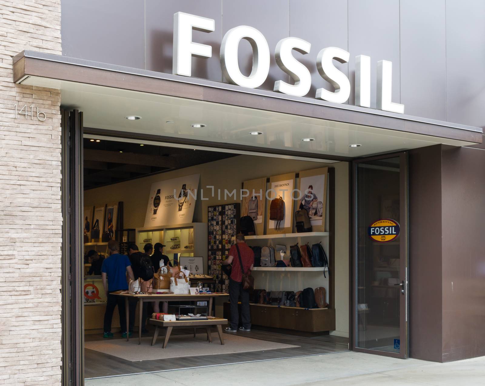 Fossil Store Exterior and Sign by wolterk