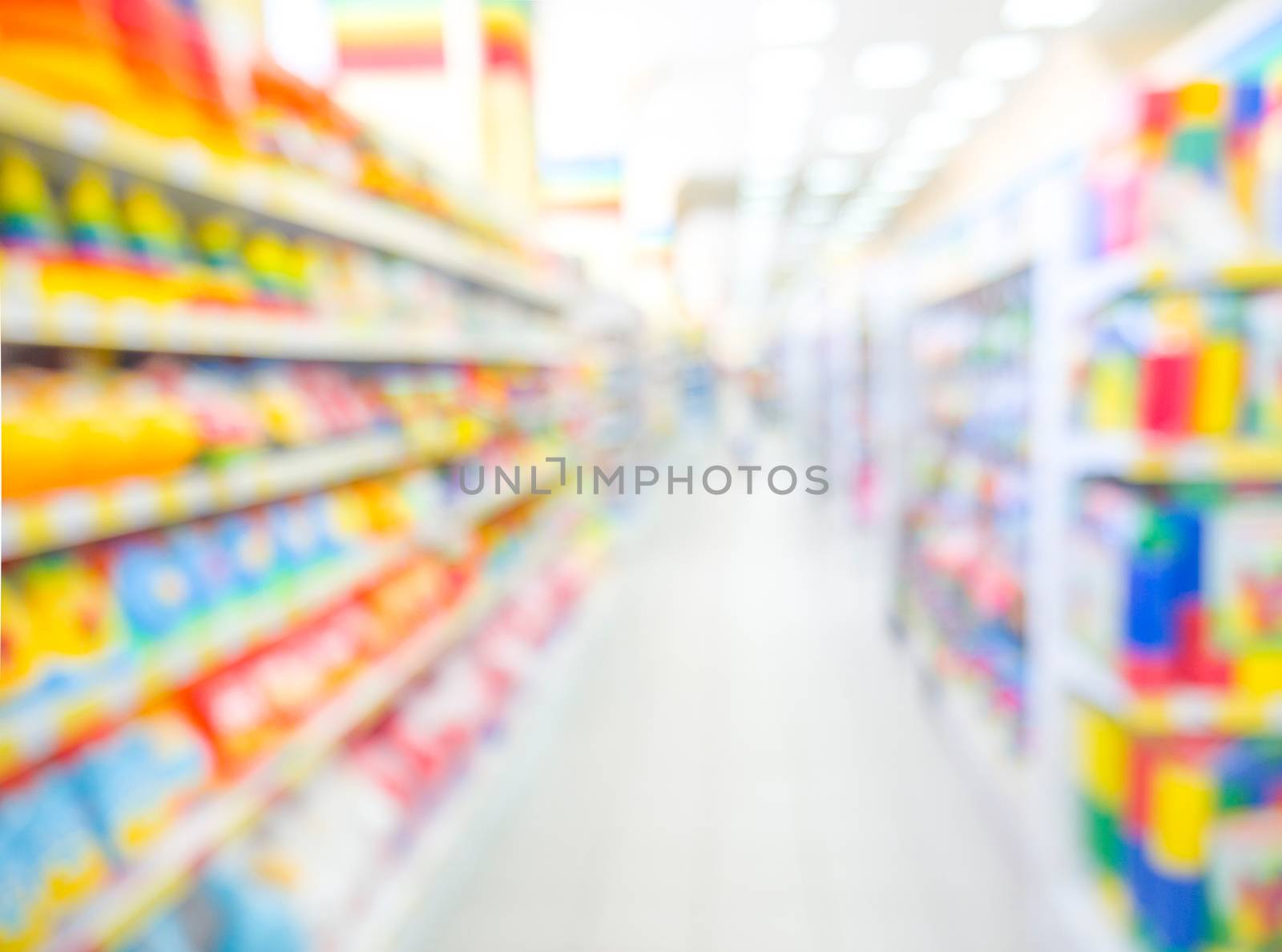 Blurred of kids toy store background by fascinadora