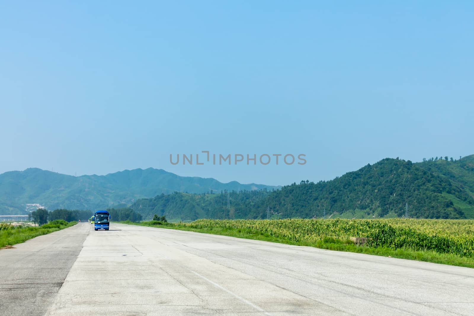 road from Pyongyang to Kaesong, North Korea