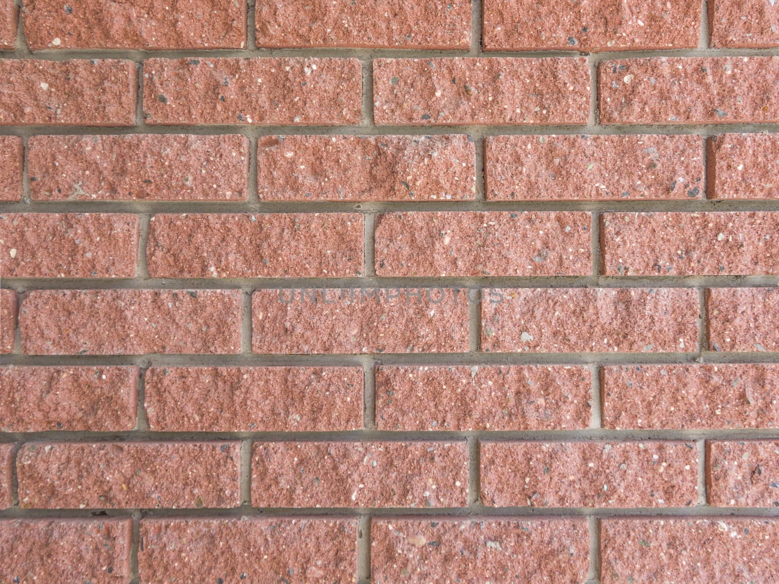 Close up texture of ideal red brick wall by fascinadora