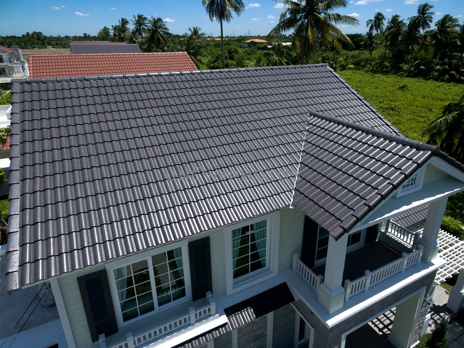House New Roof Tiles by praethip
