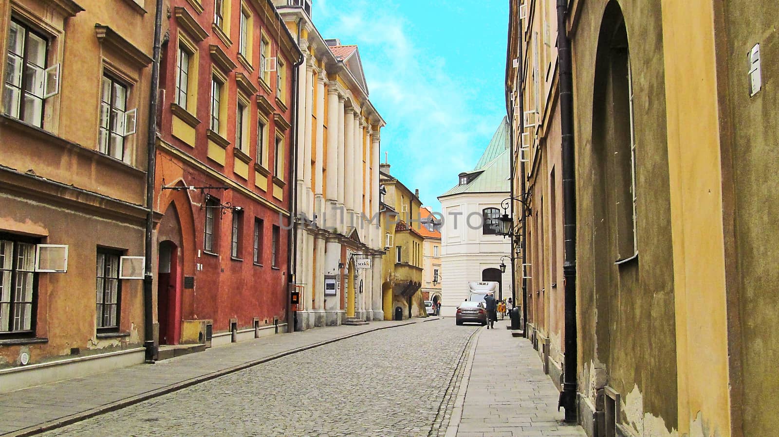 Old street in the historical center of Riga by Grommik