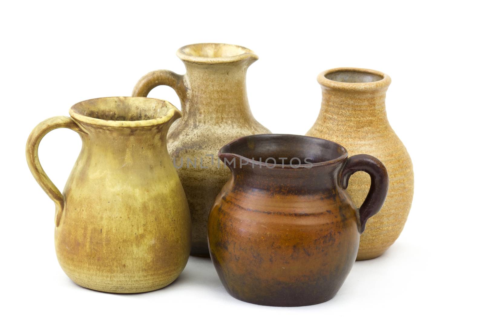 Clay pots, old ceramic vases by miradrozdowski