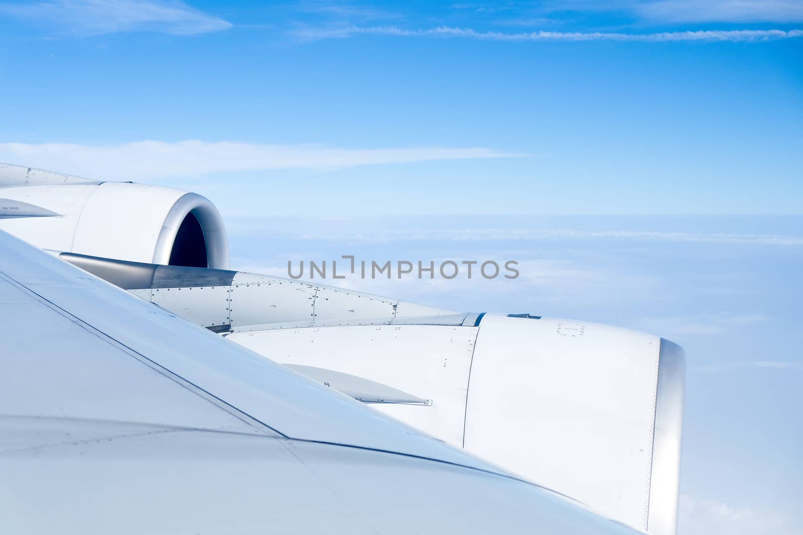 view from airplane background