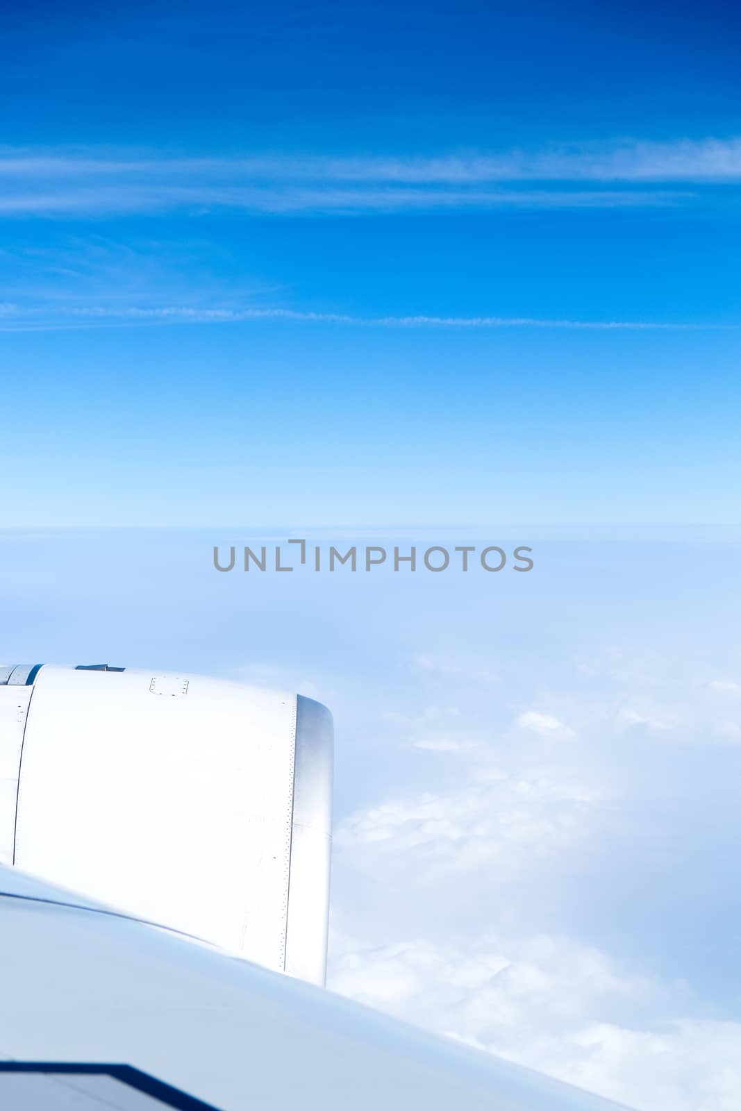view from airplane background