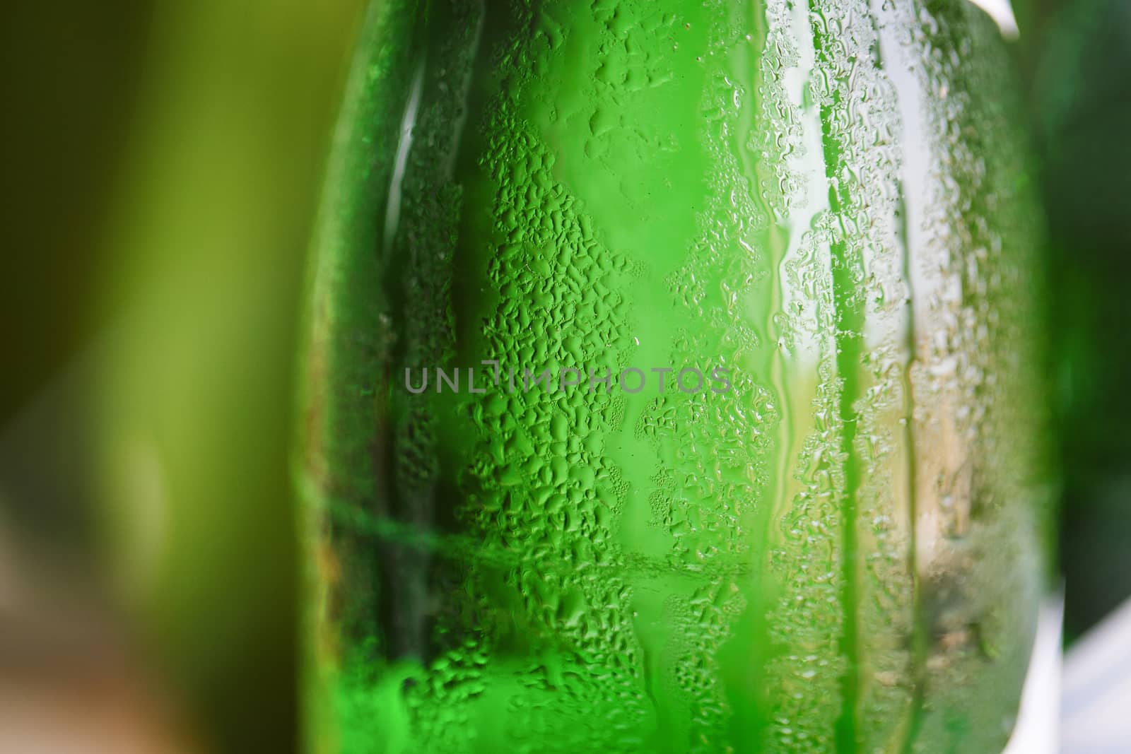 Green glass bottle by gorov108