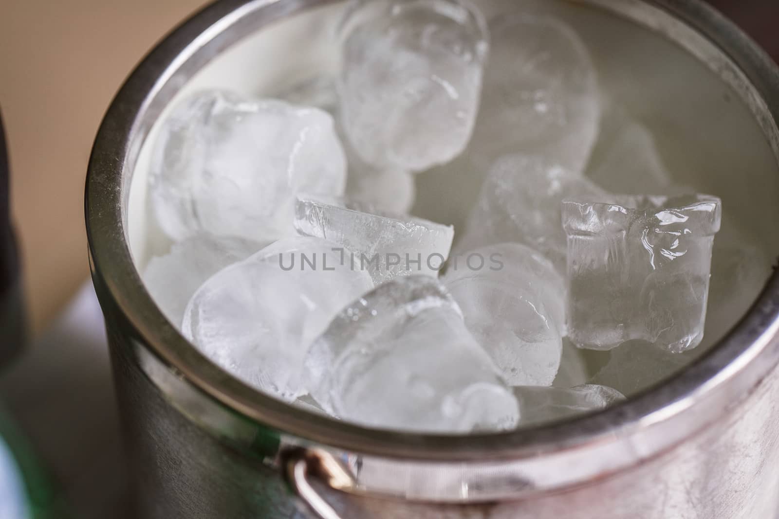 Bucket with ice cubes by gorov108