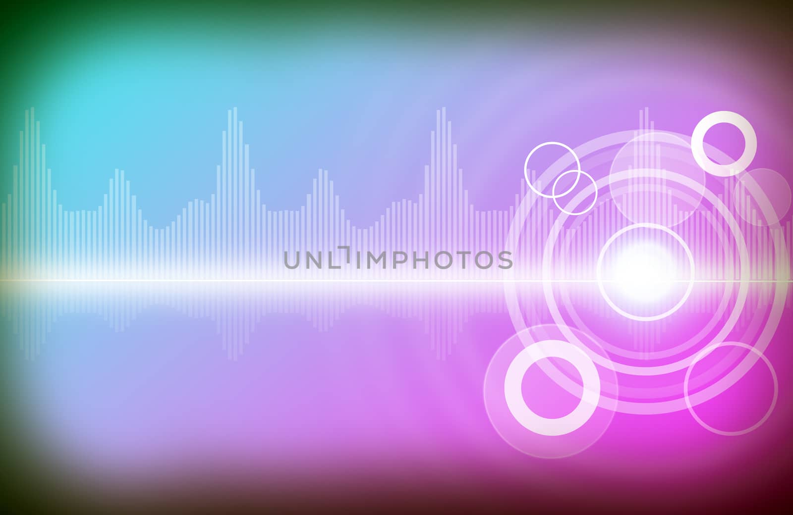 Colorful background with circles by cherezoff